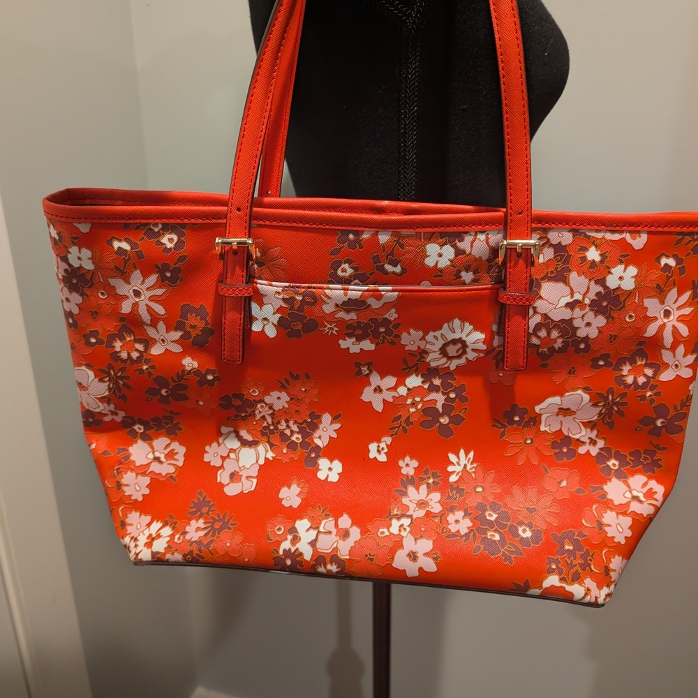 Marc Anthony Red Floral Shoulder Bag